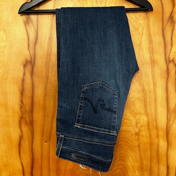 AG The Farrah High Waist Ankle Skinny Jeans (Mastic) - Picture 6 of 9